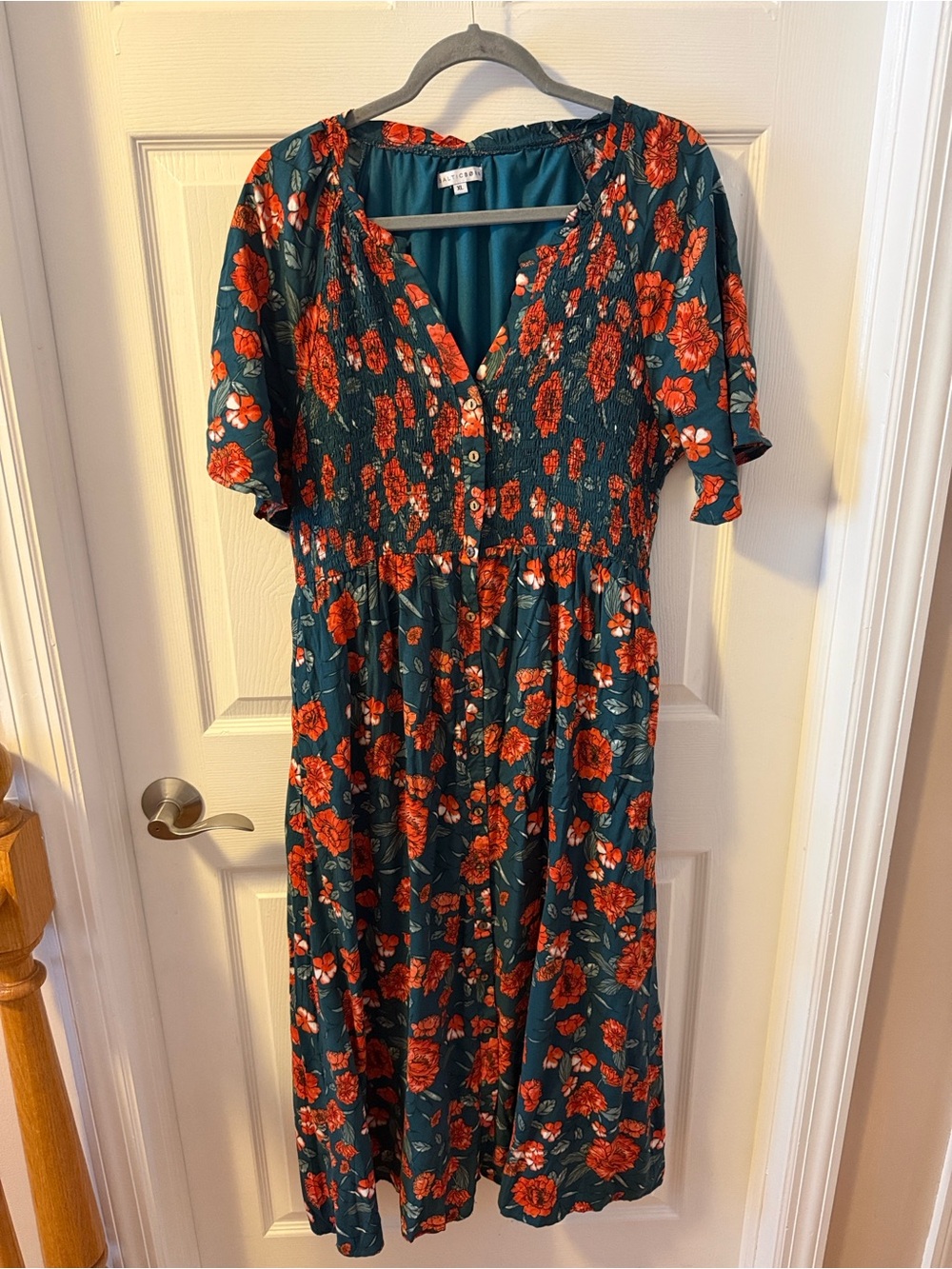 Baltic Born Botega Midi Dress in Jade Floral